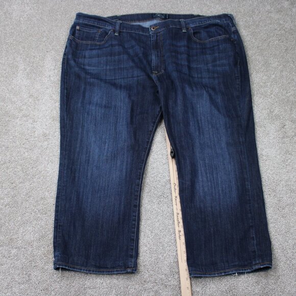 Lucky Brand Jeans Mens 48x26 Blue 181 Relaxed Straight Cotton Stretch 5-Pocket - Picture 3 of 15